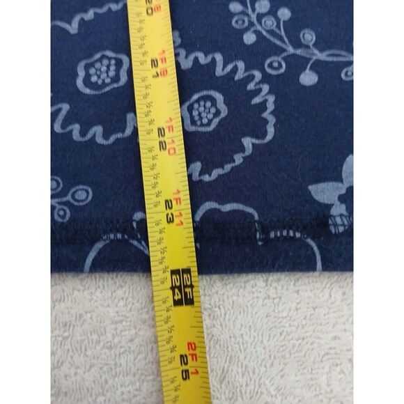 Fresh Produce Women’s Top Blouse  Small Blue Floral Print Short Sleeve - Picture 8 of 13